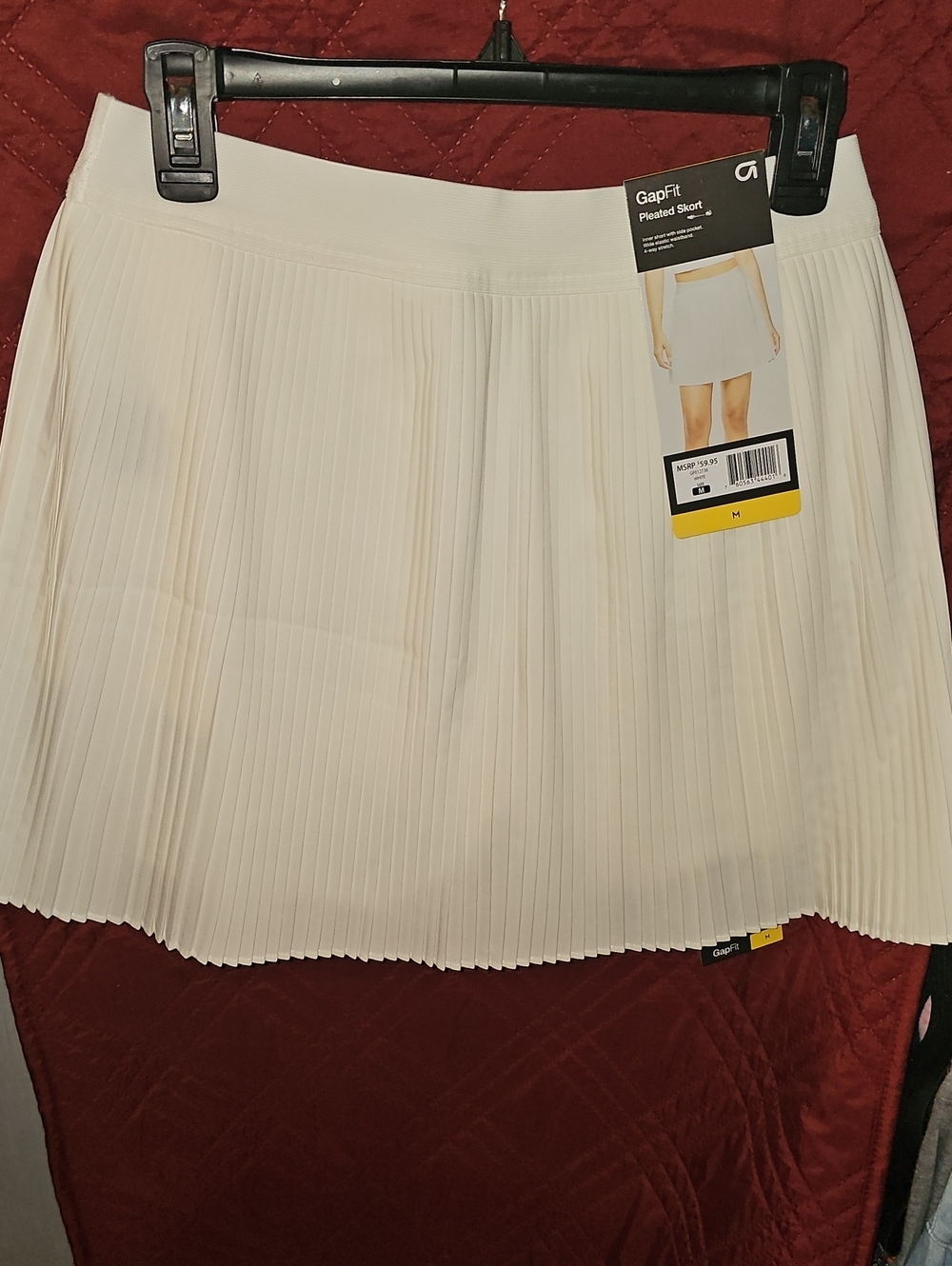 NWT Size Medium GAP Fit Women's White A-Line Skater Skort